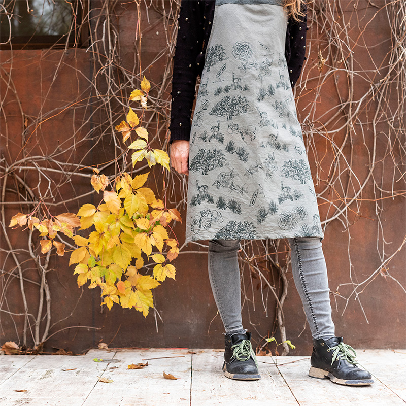 Delantal Flora y Fauna