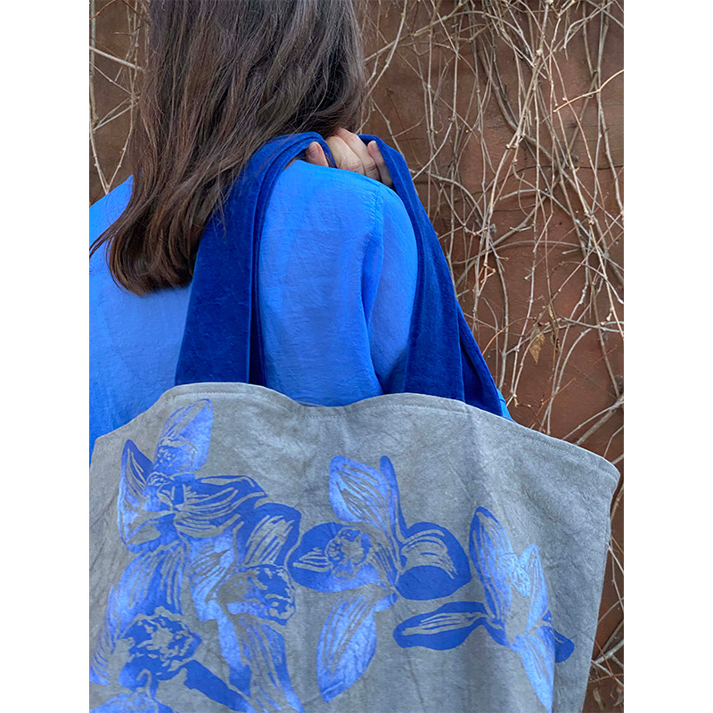 Bolso Orquideas Blue